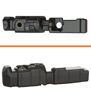 GMC Sierra 3500 Fuel Tank - Titan Fuel Tanks - XXL Mid-Ship - Black - `17-`19 GMC Sierra 3500 Fuel Tank - Titan Fuel Tanks - XXL Mid-Ship - Black - `17-`19